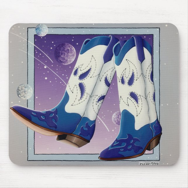 Mousepad - Elektrische Cowboystiefel (Vorne)