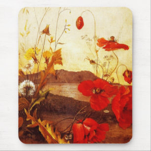 Mousepad Famous Artists 'Poppies' Öl auf der Leinw