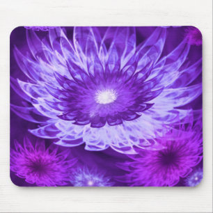 Mousepad Fantasie-Blumen lila
