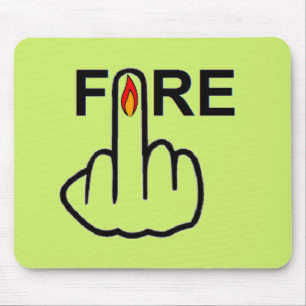 Mousepad Fire Gedreht