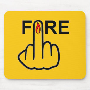 Mousepad Fire Gedreht
