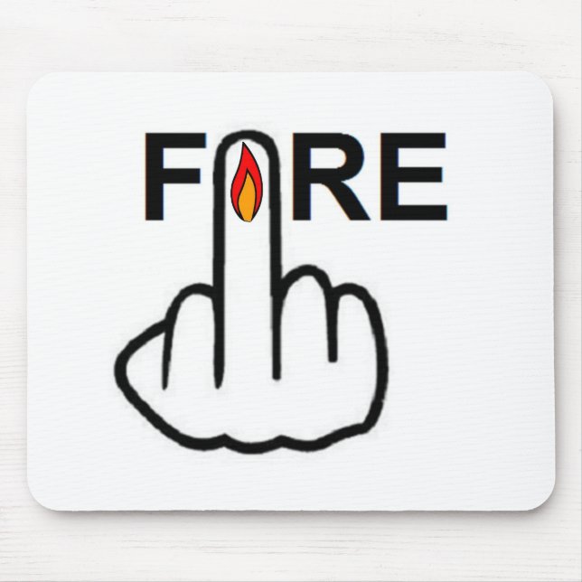 Mousepad Fire Gedreht (Vorne)