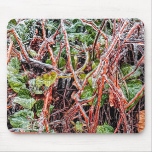 Mousepad-Freezing Regen auf grünen Weinbergen Mousepad