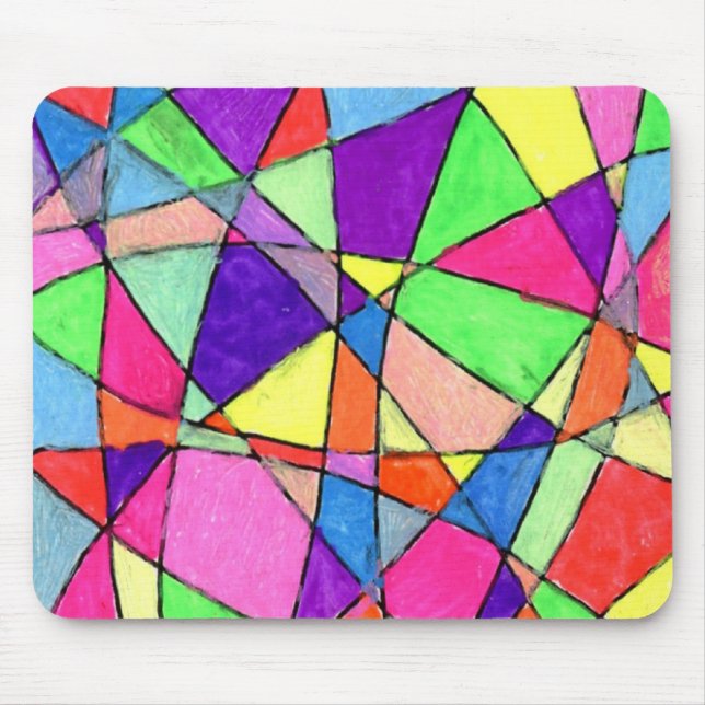 Mousepad für abstraktes Design "Festes Glas" (Vorne)