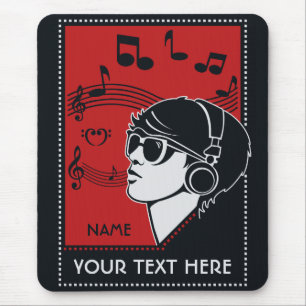 Mousepad für benutzerdefinierte Text Art Deco