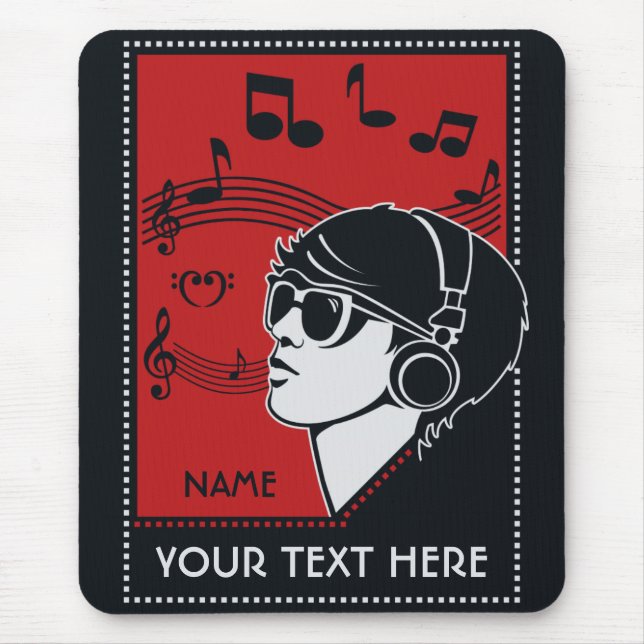 Mousepad für benutzerdefinierte Text Art Deco (Vorne)