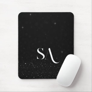 Mousepad für Schwarzen Glitzer mit benutzerdefinie