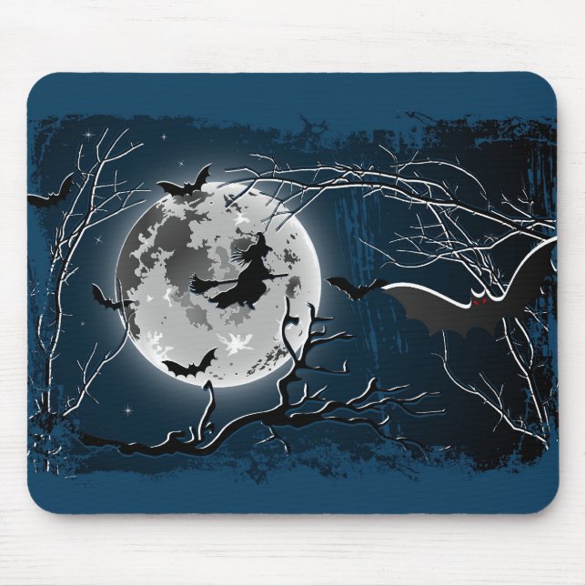 Mousepad glückliches Halloween (Vorne)