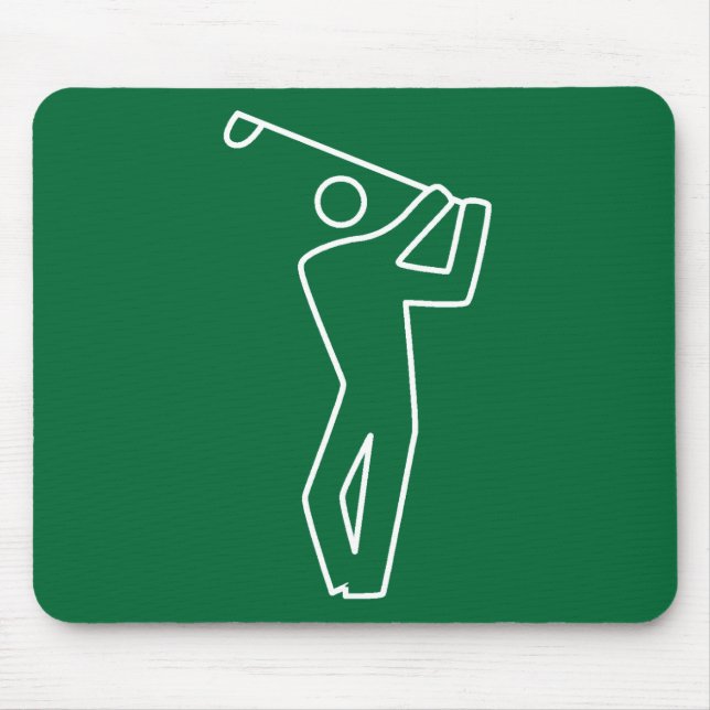 Mousepad - Golf-Spieler (Vorne)