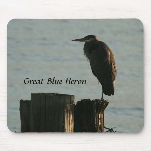 Mousepad:  Graureiher Mousepad (Vorne)