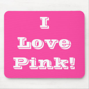Mousepad I Liebe Rosa