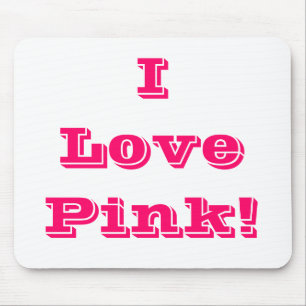 Mousepad I Liebe Rosa