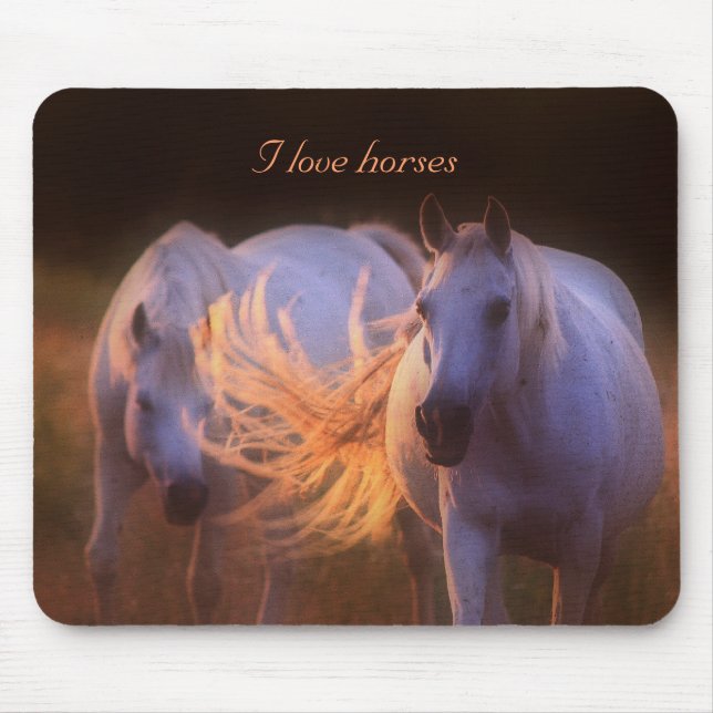 Mousepad - I love horses (Vorne)