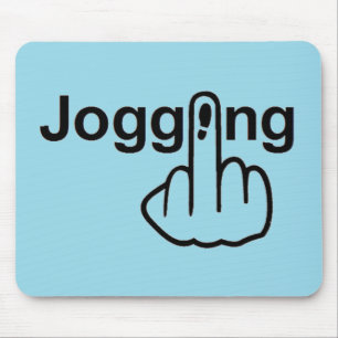 Mousepad Joggen Gedreht