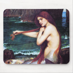 Mousepad: John Waterhouse - Eine Meerjungfrau Mousepad