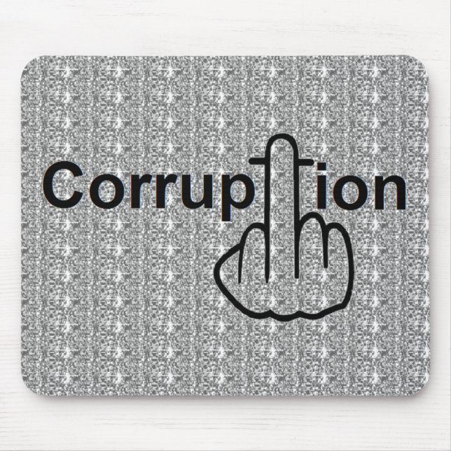 Mousepad Korruption Ist zum Kotzen (Vorne)