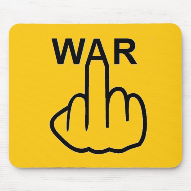 Mousepad-Krieg ist schrecklich Mousepad (Vorne)