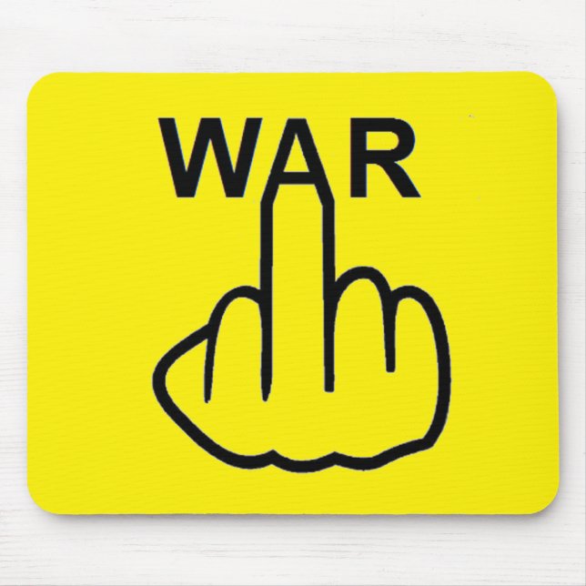 Mousepad-Krieg ist schrecklich Mousepad (Vorne)