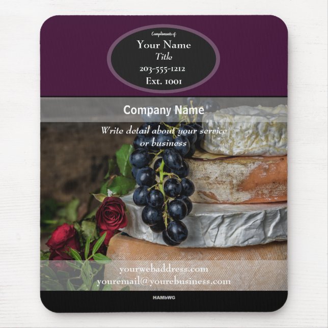 Mousepad-Lebensmittel für Werbezwecke - HAMbyWG-Ma Mousepad (Vorne)