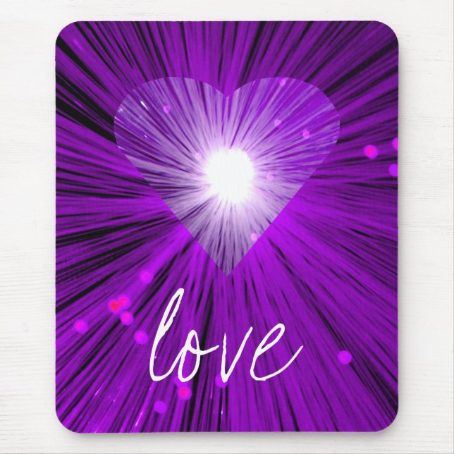Mousepad "Liebe" lila (Vorne)