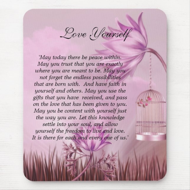 Mousepad Liebe Sie selbst (Vorne)