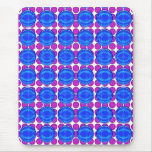 Mousepad - Lila und blaue Punkte