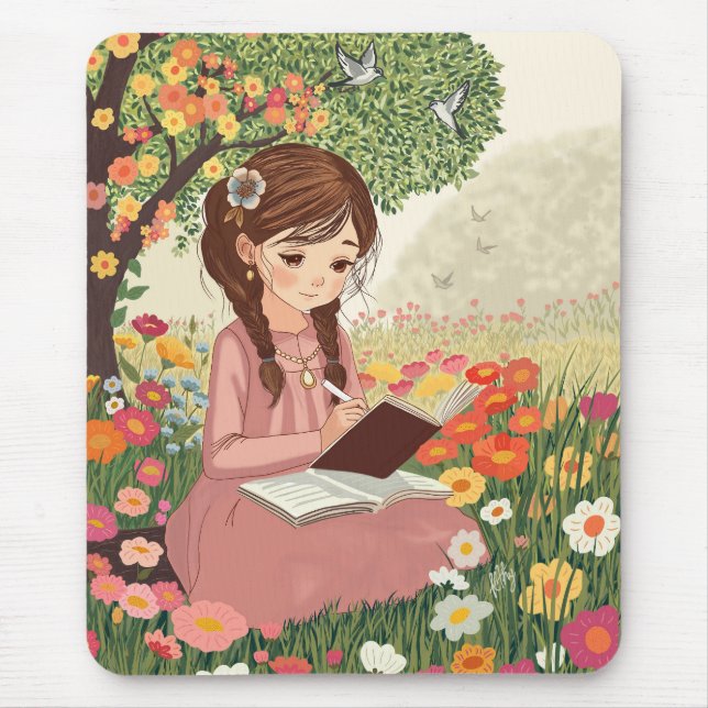 Mousepad Menina no Jardim (Vorne)