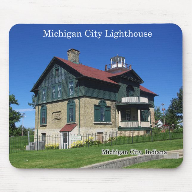 Mousepad Michigan City Lighthouse (Vorne)