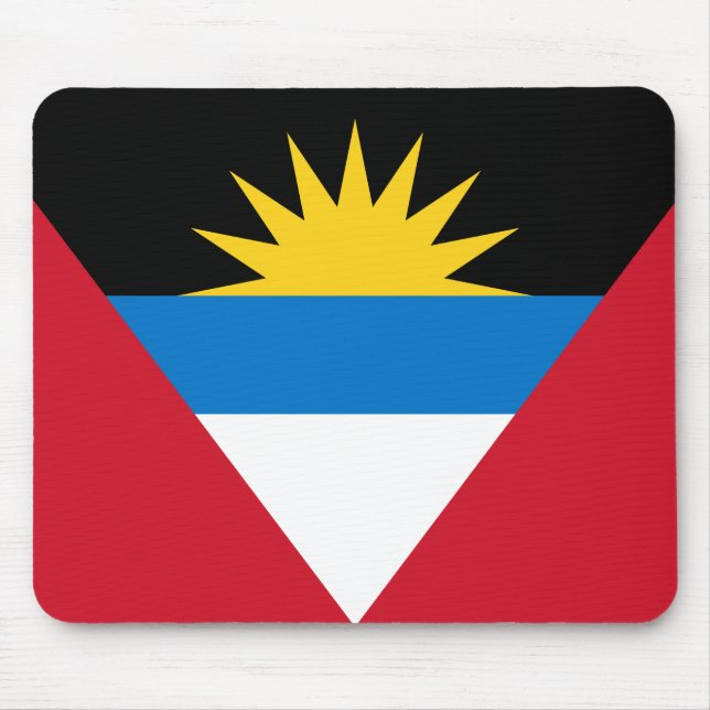 Mousepad mit Antigua-Barbuda-Fahne (Vorne)