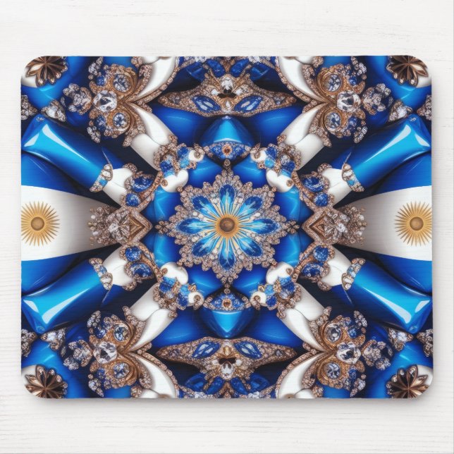 Mousepad mit argentinischem Farbdesign (Vorne)