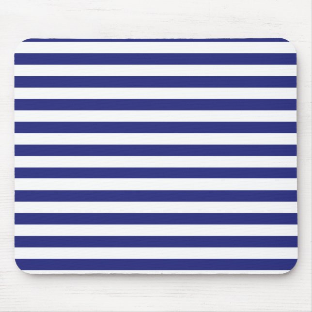 Mousepad mit blauen und weißen Streifen (Vorne)