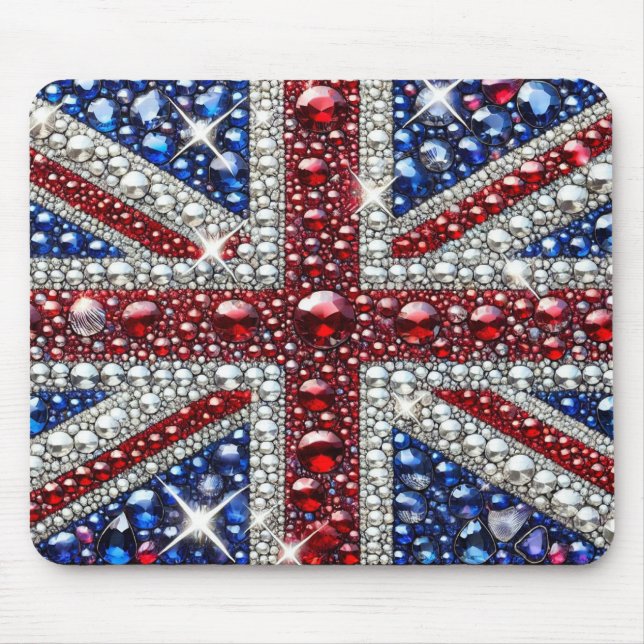Mousepad mit britischem Farbdesign (Vorne)