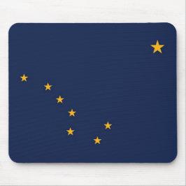Mousepad mit der Fahne des Staat Alaska - USA