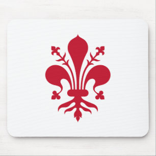 Mousepad mit der Fahne von Florenz, Toskana