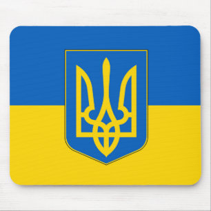 Mousepad mit der Flagge der Ukraine