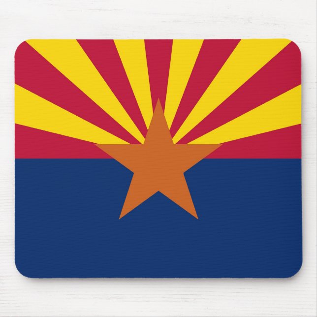 Mousepad mit der Flagge von Arizona Staat - USA (Vorne)