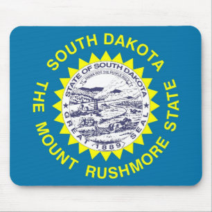 Mousepad mit der Flagge von South Dakota Staat - U