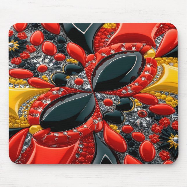 Mousepad mit Deutschland Colors Design (Vorne)