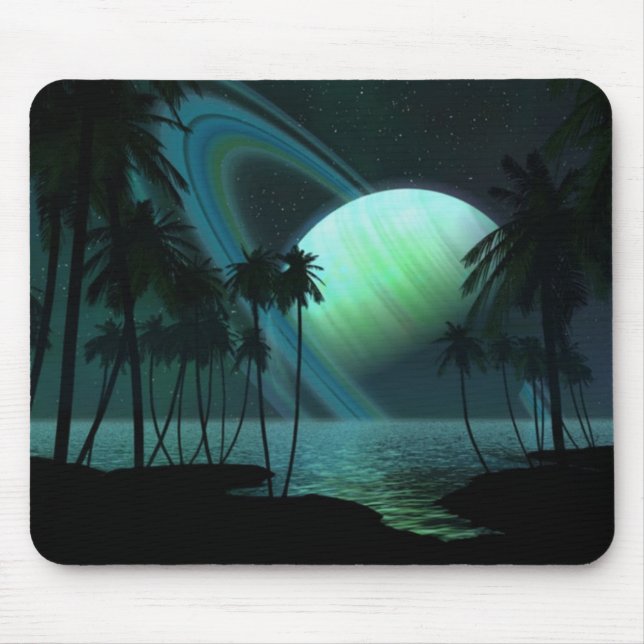 Mousepad mit einem Planeten (Vorne)