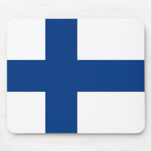 Mousepad mit finnischer Flagge