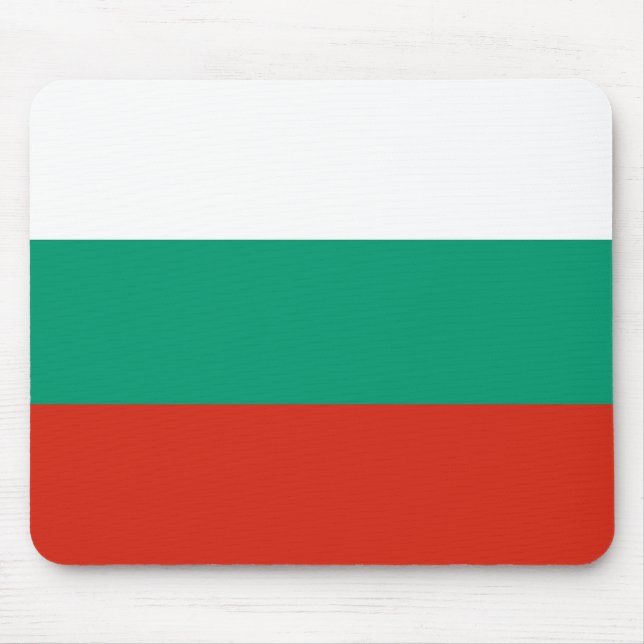 Mousepad mit Flagge Bulgariens (Vorne)