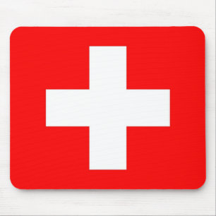 Mousepad mit Flagge der Schweiz