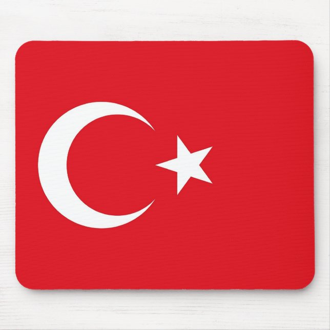 Mousepad mit Flagge der Türkei (Vorne)