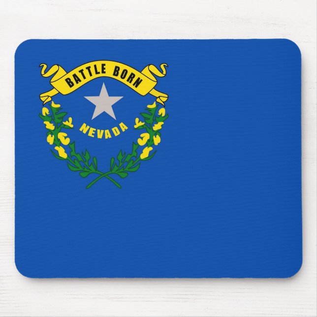 Mousepad mit Flagge des Nevada-Staat - USA (Vorne)