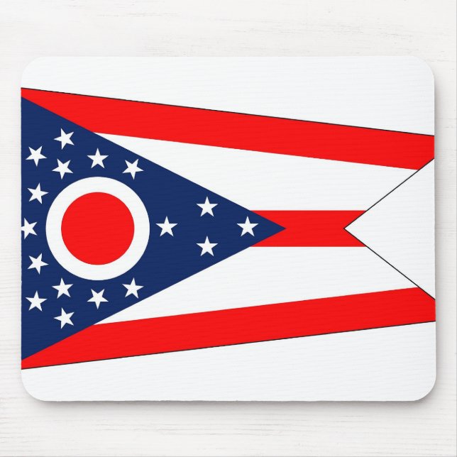 Mousepad mit Flagge des Ohio-Staat - USA (Vorne)