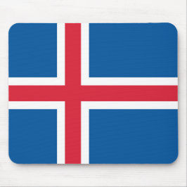 Mousepad mit Flagge Islands