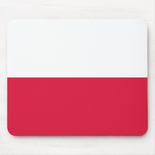 Mousepad mit Flagge Polens (Vorne)