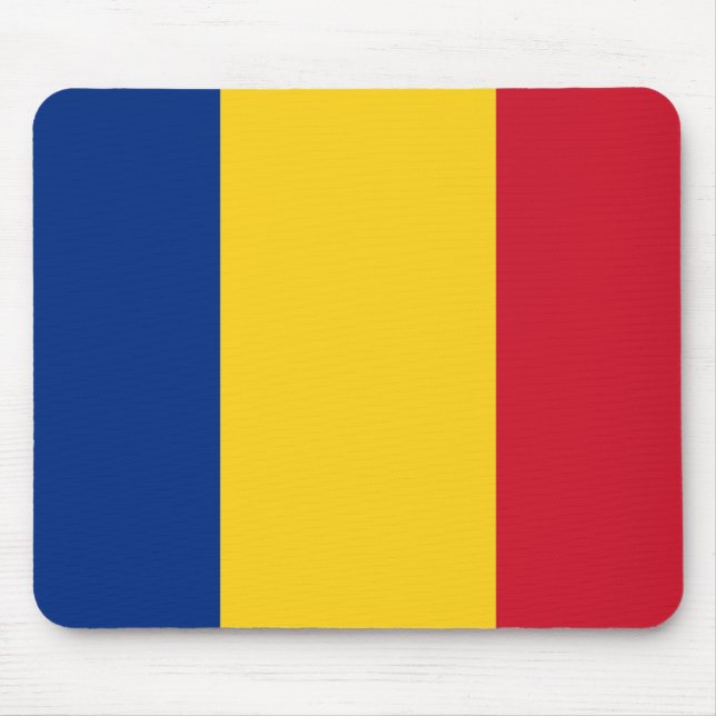 Mousepad mit Flagge Rumäniens (Vorne)