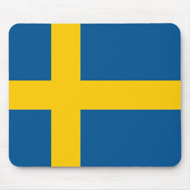 Mousepad mit Flagge Schwedens (Vorne)