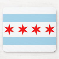Mousepad mit Flagge von Chicago - USA